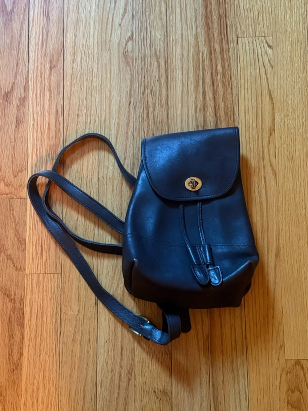 Coach Vintage Dark Brown‎ Leather Backpack 9960